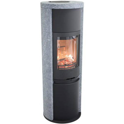 Печь-камин Contura 690T Style, чугунная дверца, черный 