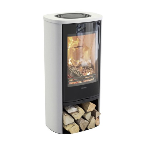 Печь-камин Contura 810G:1 Style, стеклянная дверца, белый 