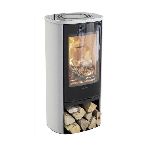 Печь-камин Contura 810G:2 Style, стеклянная дверца, белый 