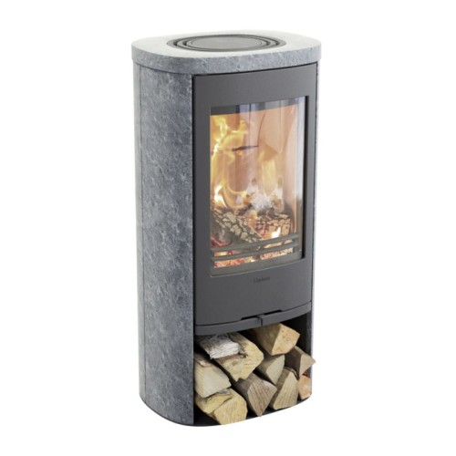 Печь-камин Contura 820T, чугунная дверца, серый 