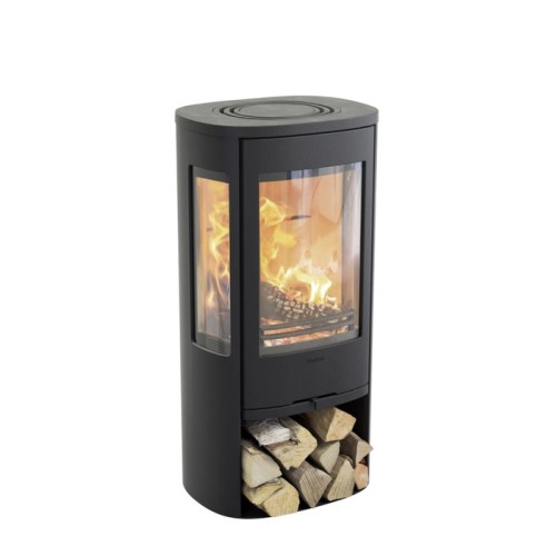 Печь-камин Contura 856:2 Style, чугунная дверца, серый или черный 