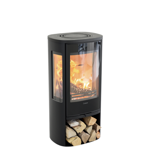 Печь-камин Contura 856G:1, стеклянная дверца, черный 