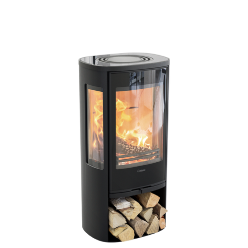 Печь-камин Contura 856G:2, стеклянная дверца, черный 