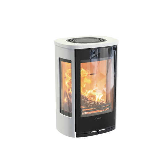 Печь-камин Contura 856WG:1 Style, стеклянная дверца, белый 