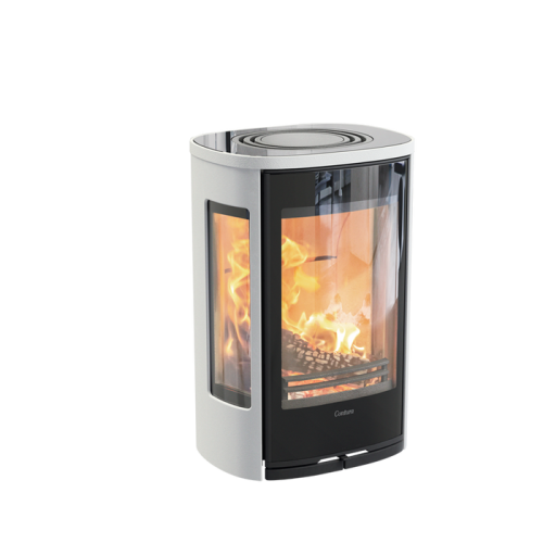 Печь-камин Contura 856WG:2 Style, стеклянная дверца, белый 