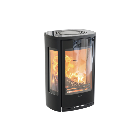 Печь-камин Contura 856WG:2 Style, стеклянная дверца, черный 