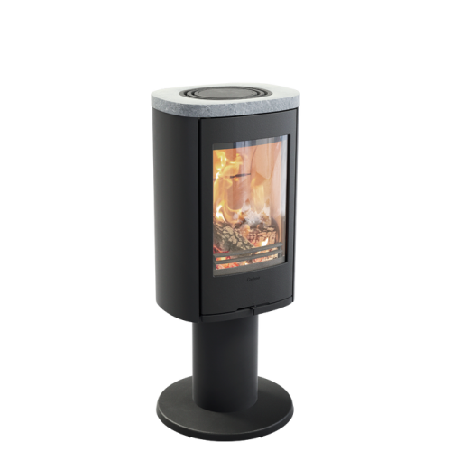 Печь-камин Contura 870:3 Style, чугунная дверца, черный 