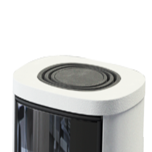 Печь-камин Contura 870G:1 Style, стеклянная дверца, белый 