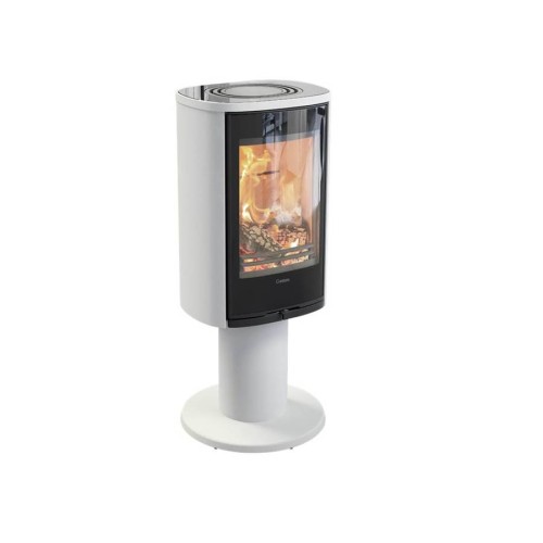 Печь-камин Contura 870G:2 Style, стеклянная дверца, белый 