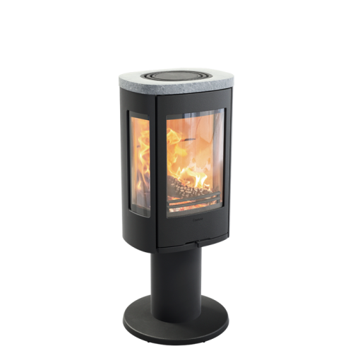 Печь-камин Contura 886:3 Style, чугунная дверца, черный 