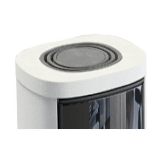 Печь-камин Contura 886G:1 Style, стеклянная дверца, белый 