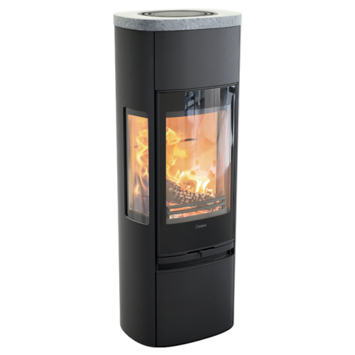 Печь-камин Contura 896G:3 Style, стеклянная дверца, черный 