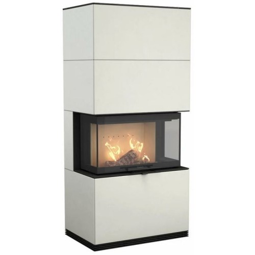 Печь-камин Contura i51A, артстоун, белый 