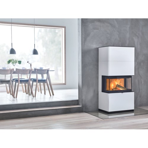 Печь-камин Contura i51A, артстоун, белый 