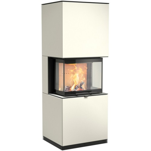 Печь-камин Contura i61A, артстоун, белый 