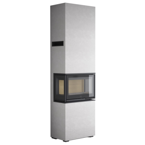 Топка Contura i8G Cosi, высокий, чугунная дверца, стекло с обеих сторон, черный 