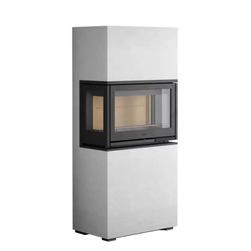 Топка Contura i8 Cosi, высокий, чугунная дверца, стекло с обеих сторон, черный 