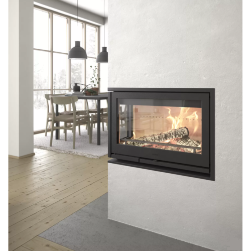 Топка Contura i8, чугунная дверца, стекло с левой стороны, черный 