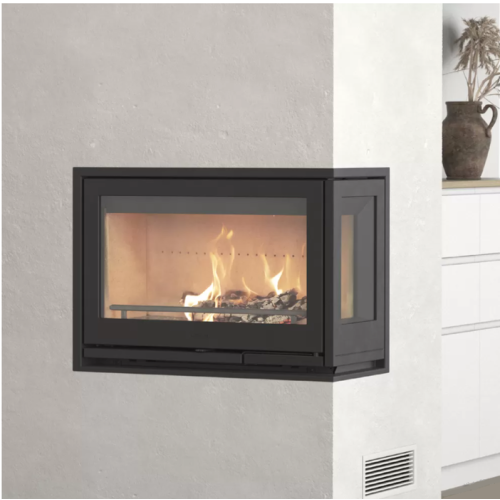 Топка Contura i8, чугунная дверца, стекло с правой стороны, черный 