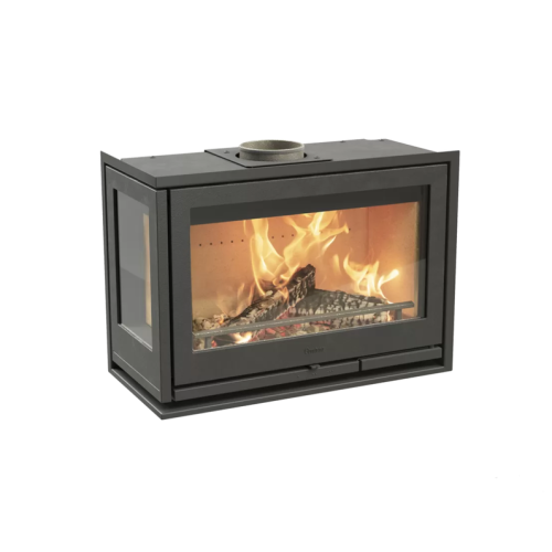 Топка Contura i8, стеклянная дверца, стекло с левой стороны, черный 