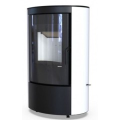 Дровяная печь DEFRO HOME CERES ELI, белая сталь