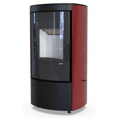 Дровяная печь DEFRO HOME CERES ELI, красная сталь