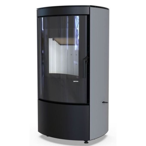 Дровяная печь DEFRO HOME CERES ELI, серая сталь