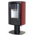 Дровяная печь DEFRO HOME CERES TOP, красная сталь