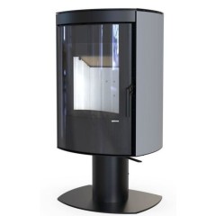 Дровяная печь DEFRO HOME CERES TOP, серая сталь