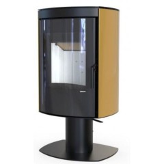 Дровяная печь DEFRO HOME CERES TOP, золотая сталь