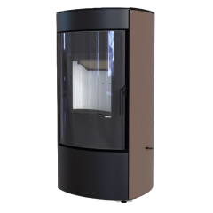 Дровяная печь DEFRO HOME CERES, коричневая сталь