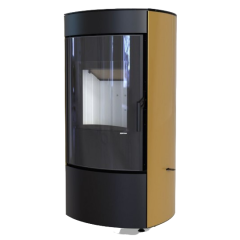 Дровяная печь DEFRO HOME CERES, золотая сталь