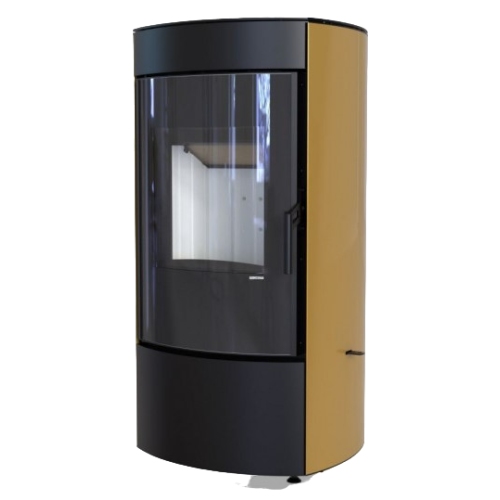 Дровяная печь DEFRO HOME CERES, золотая сталь
