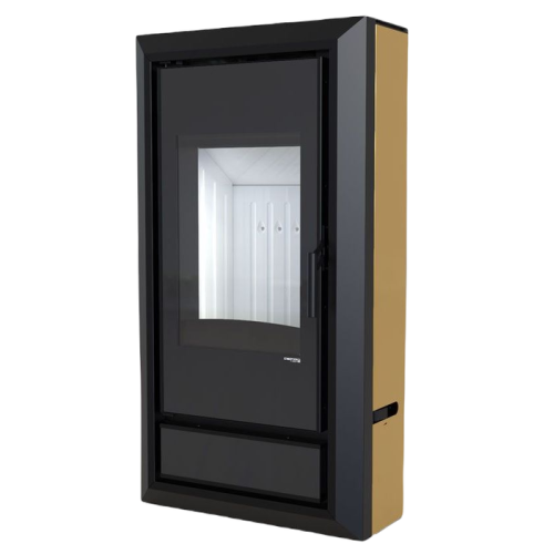 Дровяная печь DEFRO HOME IGNIS, золотая сталь 