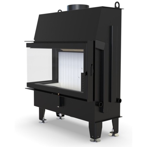 Угловая левая дровяная топка DEFRO HOME IMPULS LA BL 