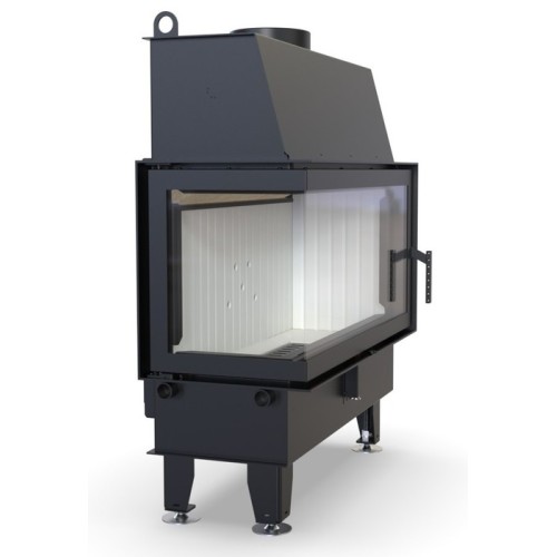 Угловая левая дровяная топка DEFRO HOME IMPULS LA BL 