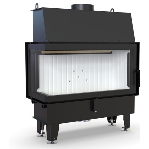 Угловая левая дровяная топка DEFRO HOME IMPULS LA BL 