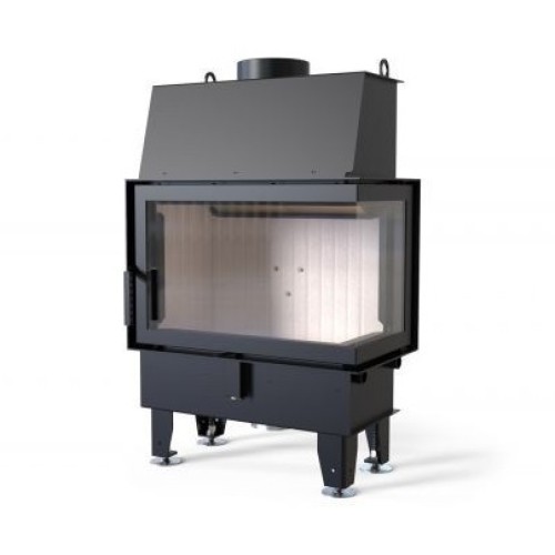 Угловая правая дровяная топка DEFRO HOME IMPULS SM BP, угловое стекло справа 