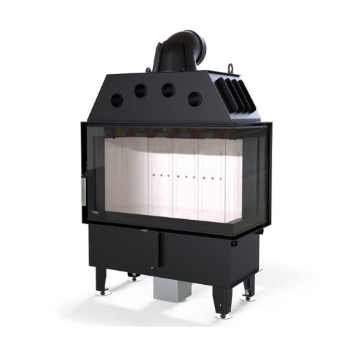 Угловая правая дровяная топка DEFRO HOME INTRA ME BP, угловое стекло справа 