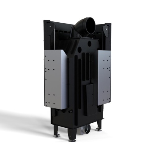 Угловая левая дровяная топка DEFRO HOME INTRA SM BL MINI G, угловое стекло слева, гильотина 