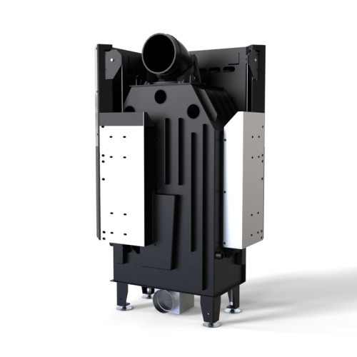 Угловая правая дровяная топка DEFRO HOME INTRA SM BP MINI G, угловое стекло справа, гильотина 