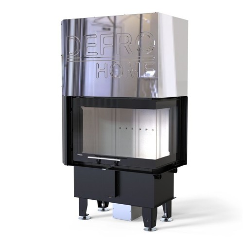 Угловая правая дровяная топка DEFRO HOME INTRA SM BP MINI G, угловое стекло справа, гильотина 
