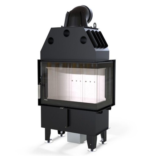 Угловая правая дровяная топка DEFRO HOME INTRA SM BP MINI, угловое стекло справа 