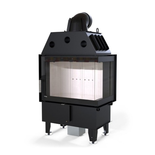 Угловая правая дровяная топка DEFRO HOME INTRA SM BP, угловое стекло справа 