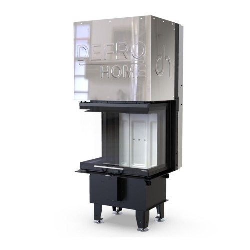 Трёхсторонняя дровяная топка DEFRO HOME INTRA XSM C G, трехсторонний, гильотина 