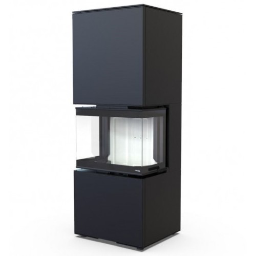 Дровяная печь DEFRO HOME INTRA XSM C VER COMPACT черная сталь 