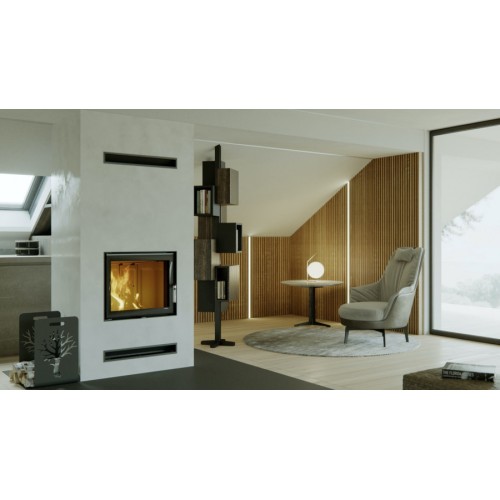 Фронтальная дровяная топка DEFRO HOME NAVI SM, с водяным контуром 