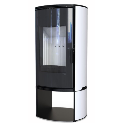 Дровяная печь DEFRO HOME ORBIS LOG, белая сталь 