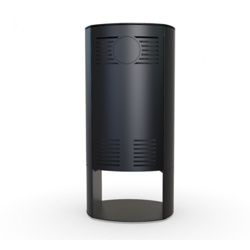 Дровяная печь DEFRO HOME ORBIS LOG, черная сталь 