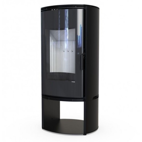 Дровяная печь DEFRO HOME ORBIS LOG, черная сталь 